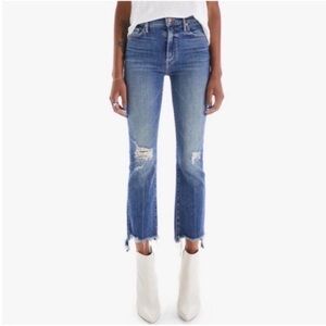 Mother The Insider Crop Step Chew jeans Dancing On Coals 30